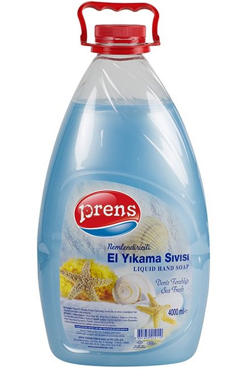 Nemlendiricili El Yıkama Sıvısı Deniz Ferahlığı 4000 ml